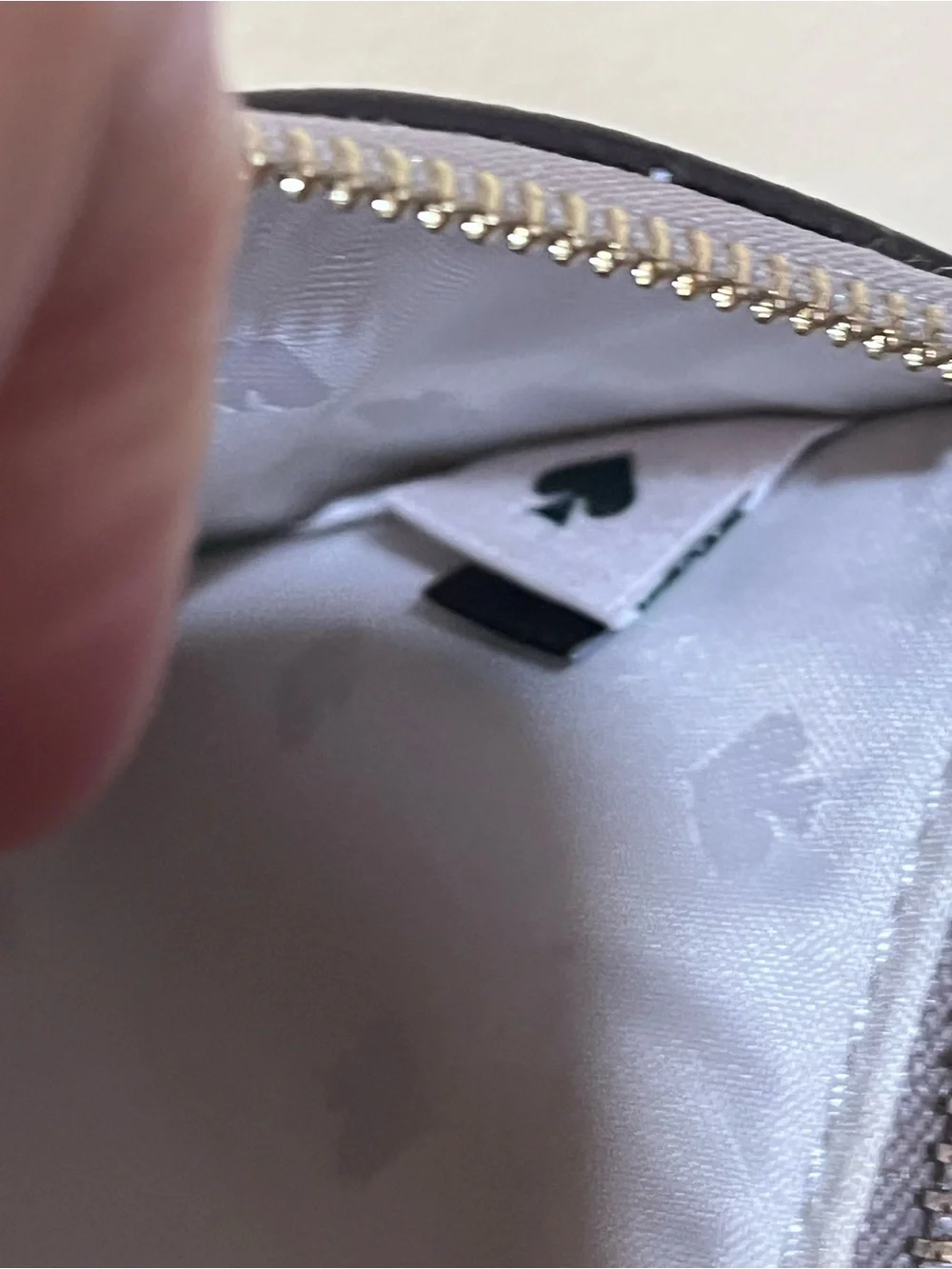 kate spade New York Grey Leather Card Holder